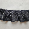 Black Lace Ruffle Trim