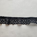 Black Lace Ruffle Trim
