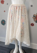 2-in-1 Lace Skirt Set - 3/4 length