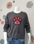Women's Sweatshirt with Paw Print - XL