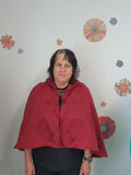 Short Red Hooded Cape or Cloak - One size fits most