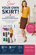 Private Sewing Lessons - Sew a Simple Skirt