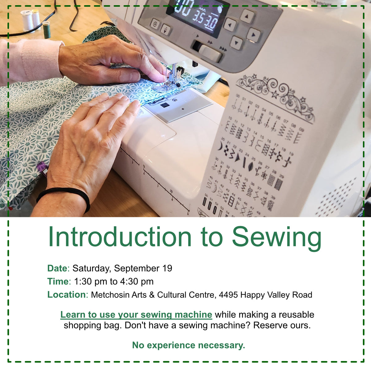 Introduction to Sewing (Metchosin)