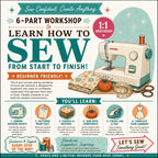 6-Part Private Sewing Class: Create Your First Garment (Victoria, BC)